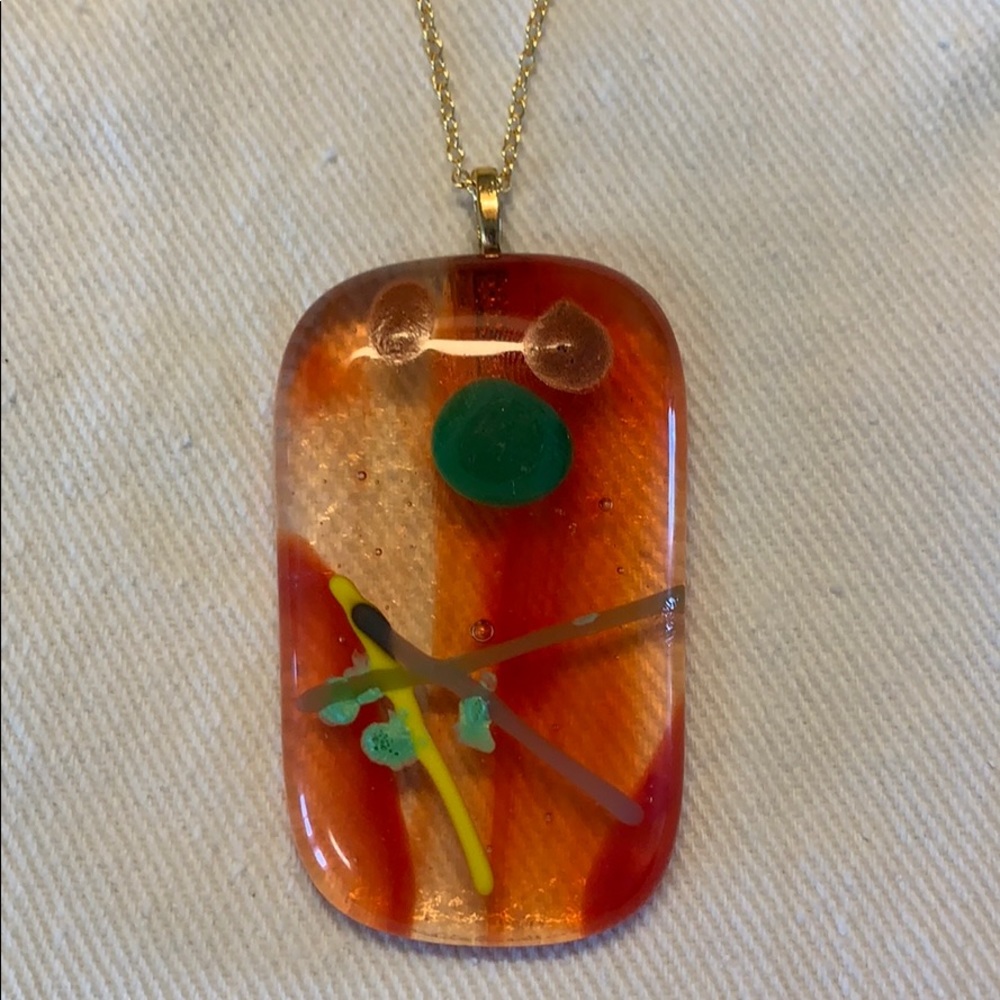 Glass fused pendent